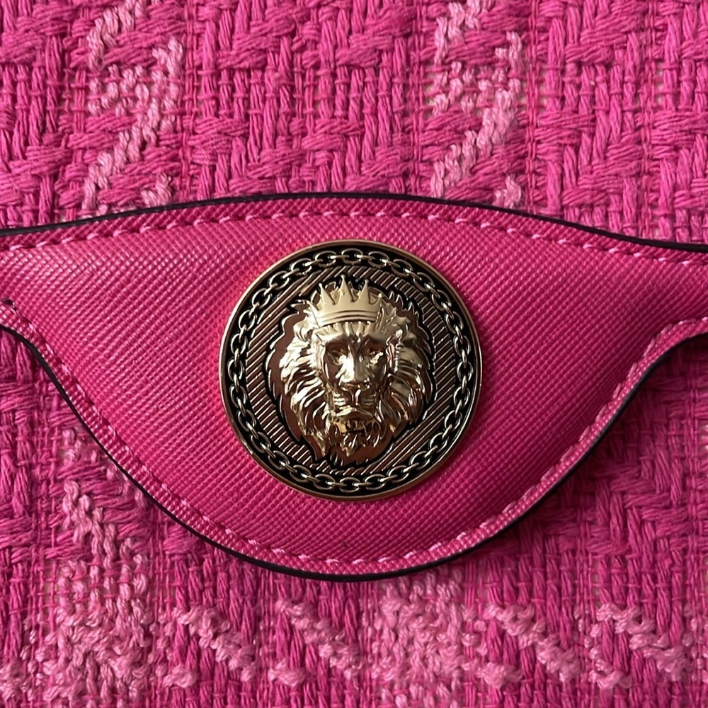 Aldo Pink Tweed Satchel Handbag New With out tag - Picture 3 of 4